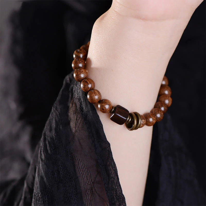 8mm Phoebe Zhennan Wood Spiritual Bracelet for Protection - Image 3