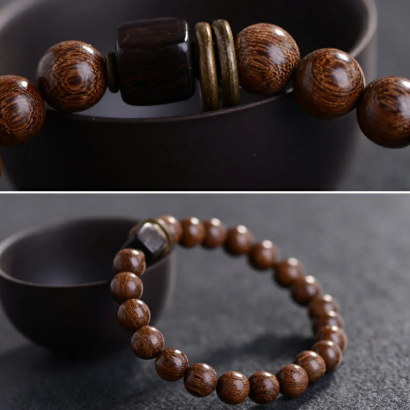 8mm Phoebe Zhennan Wood Spiritual Bracelet for Protection - Image 6