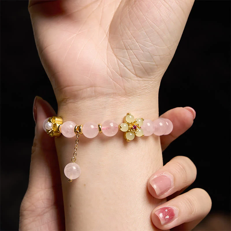 Pink Crystal Citrine Bracelet for Warmth, Love & Self-Love - Image 6