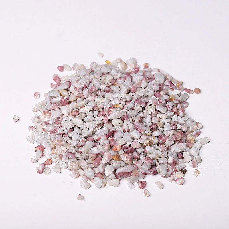 5-7mm Natural Pink Tourmaline Crystal Chips for Healing