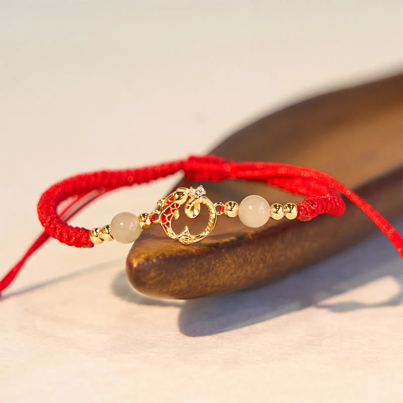 Red String Koi Fish Snake Protection Bracelet - Image 6