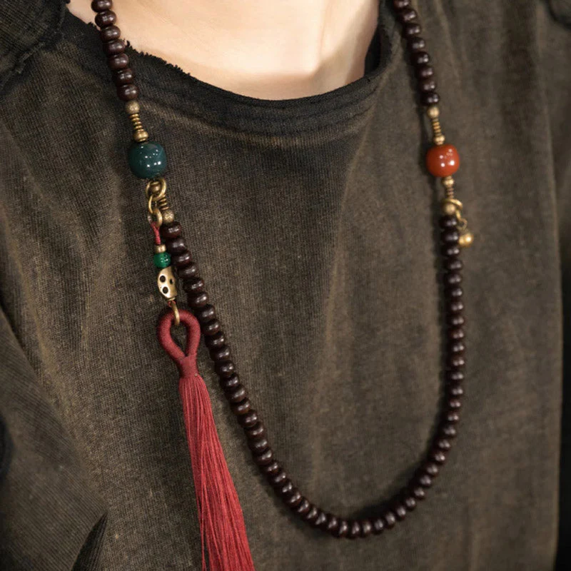 8mm Purple Bodhi Seed Mala Bracelet for Auspiciousness - Image 10