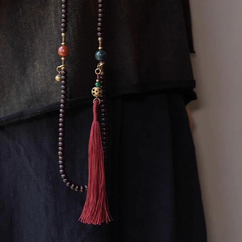 8mm Purple Bodhi Seed Mala Bracelet for Auspiciousness - Image 12