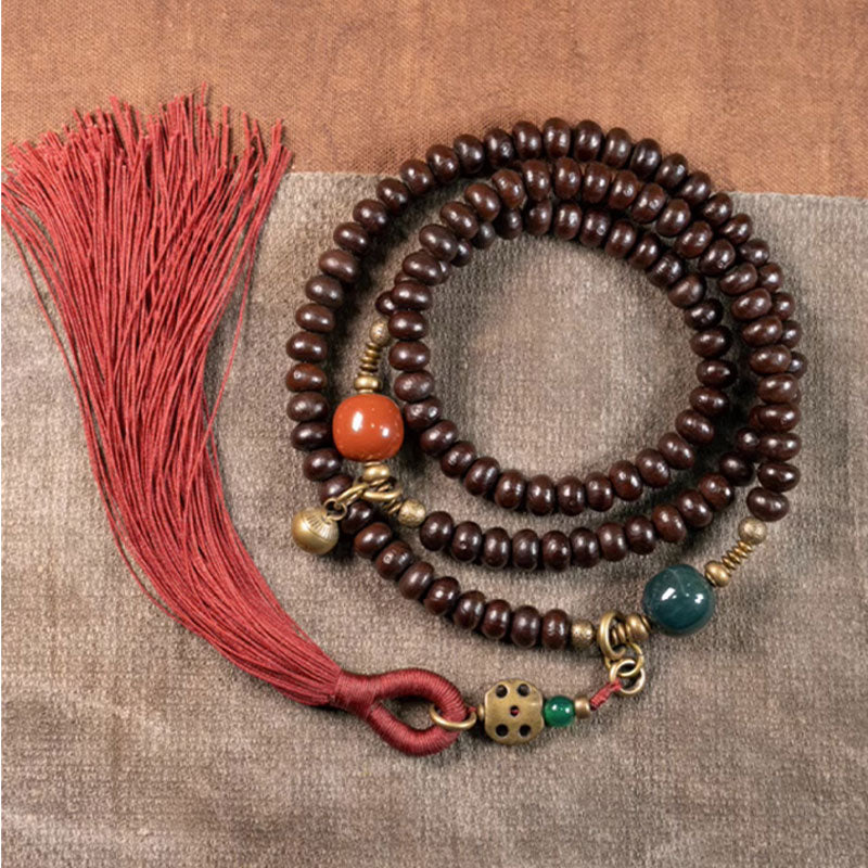 8mm Purple Bodhi Seed Mala Bracelet for Auspiciousness - Image 14