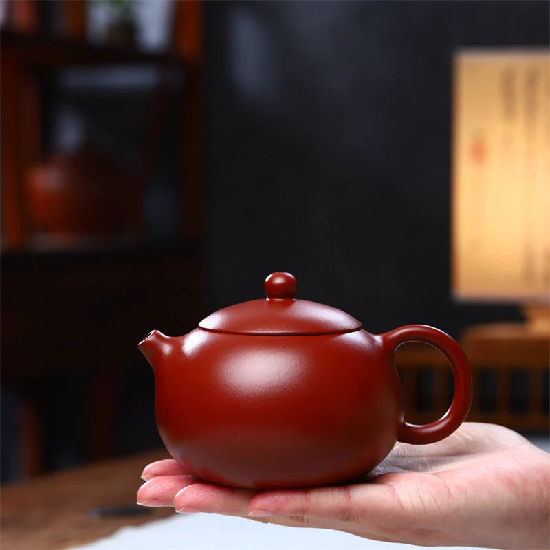 Vintage Purple Clay Xishi Teapot 240ml for Zen Decor - Image 3