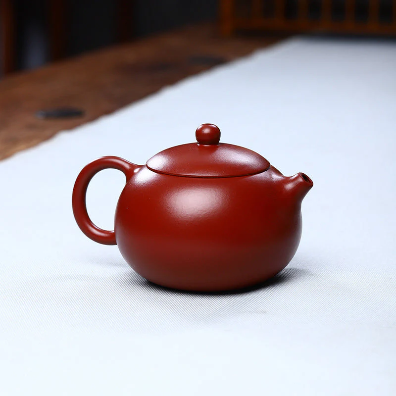 Vintage Purple Clay Xishi Teapot 240ml for Zen Decor - Image 4