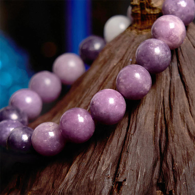 8mm Purple Mica Stone Spiritual Bracelet for Positive Energy - Image 7