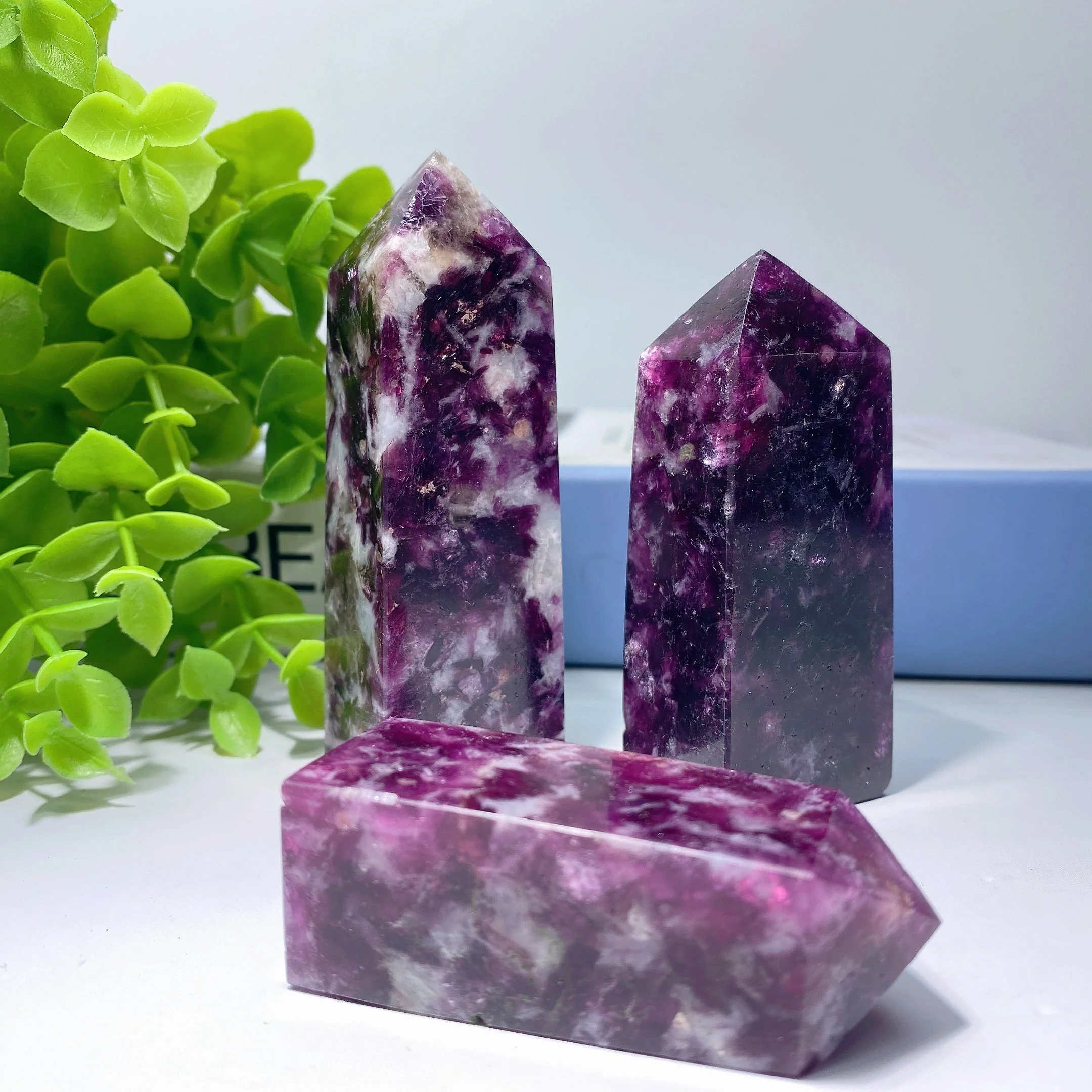 2 to 4 Inch Purple Mica Crystal Points for Healing Energy - Image 2