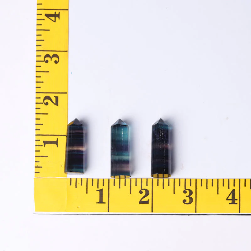Rainbow Fluorite Crystal Points 1-1.5 inch Polished Healing Stone - Image 6