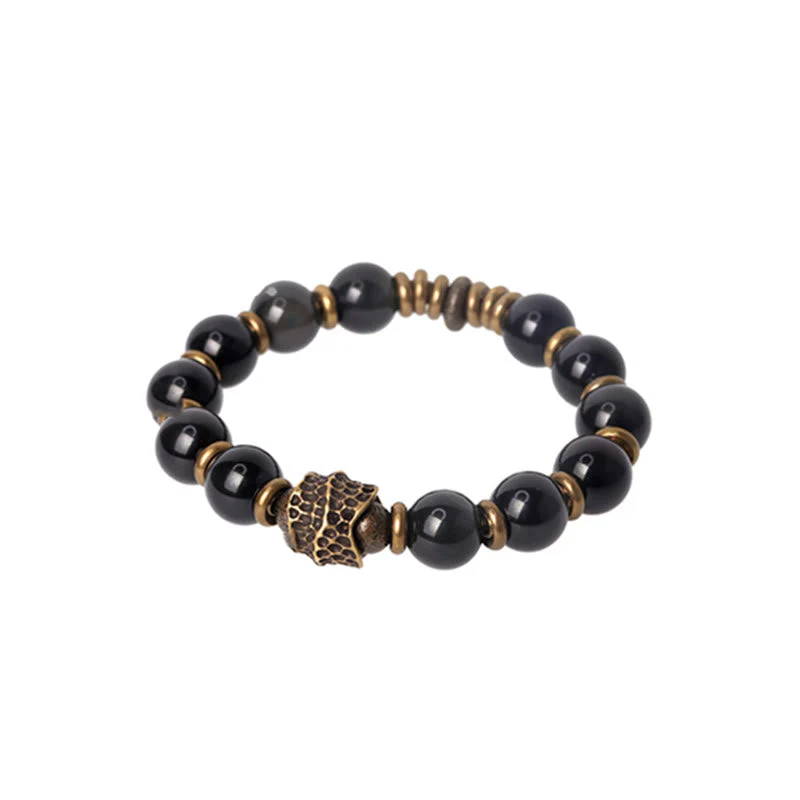 Rainbow Obsidian 10mm Healing Bracelet for Love & Balance - Image 11