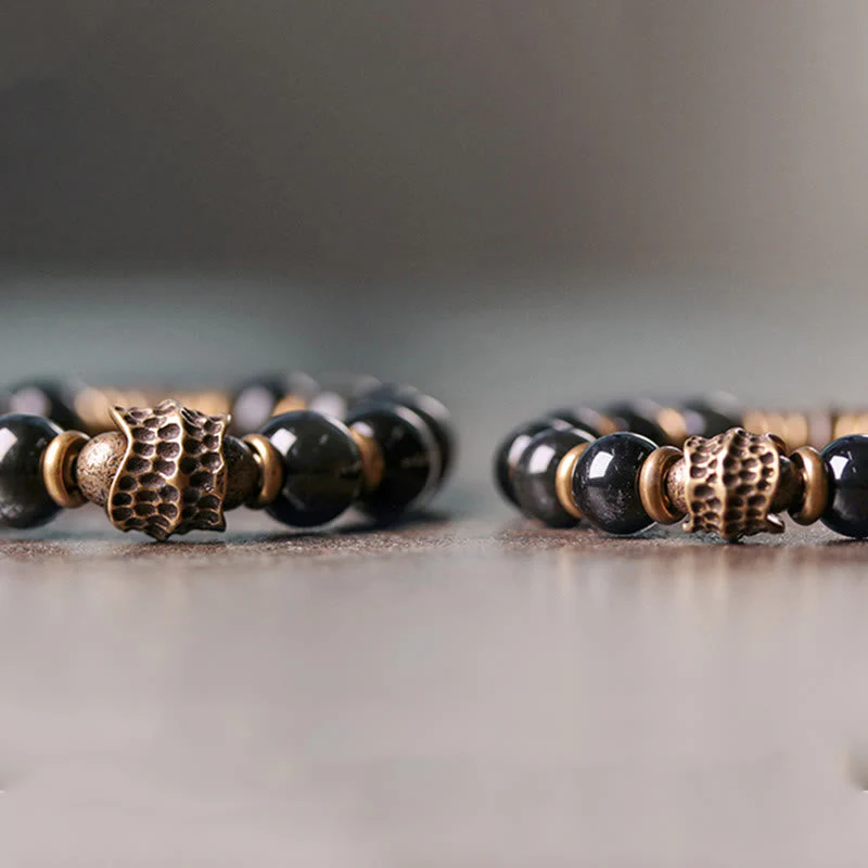 Rainbow Obsidian 10mm Healing Bracelet for Love & Balance - Image 6