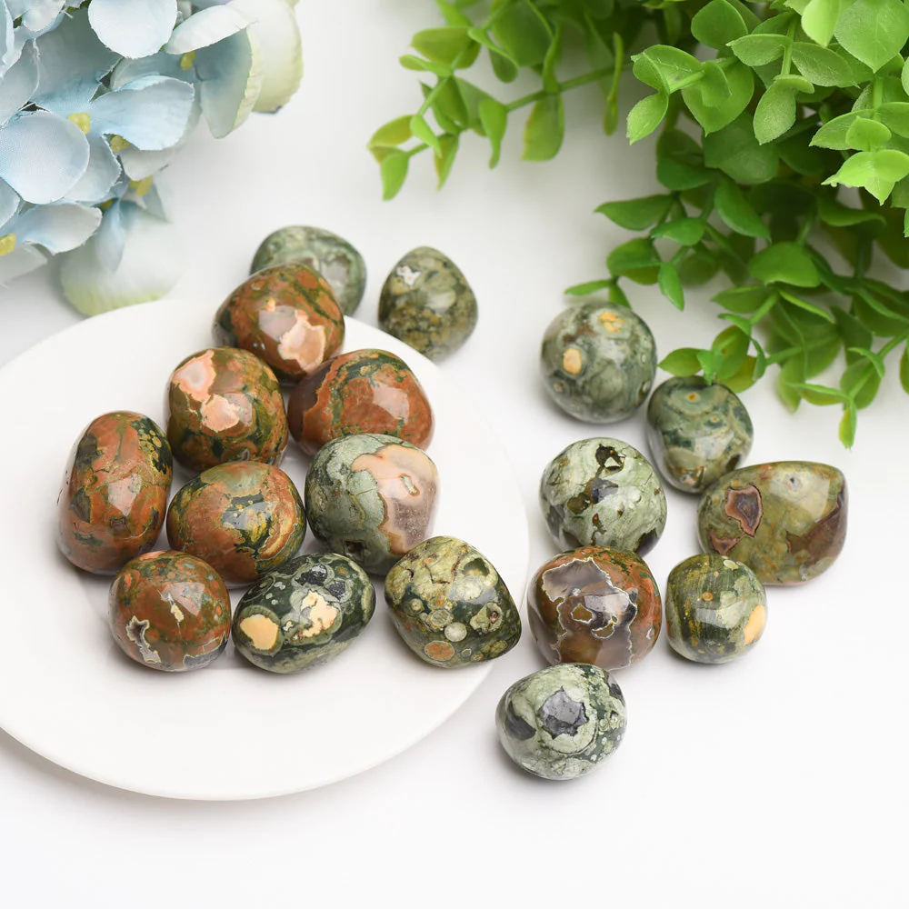 Rainforest Jasper Tumbled Stones 100g Polished Healing Crystals - Image 3
