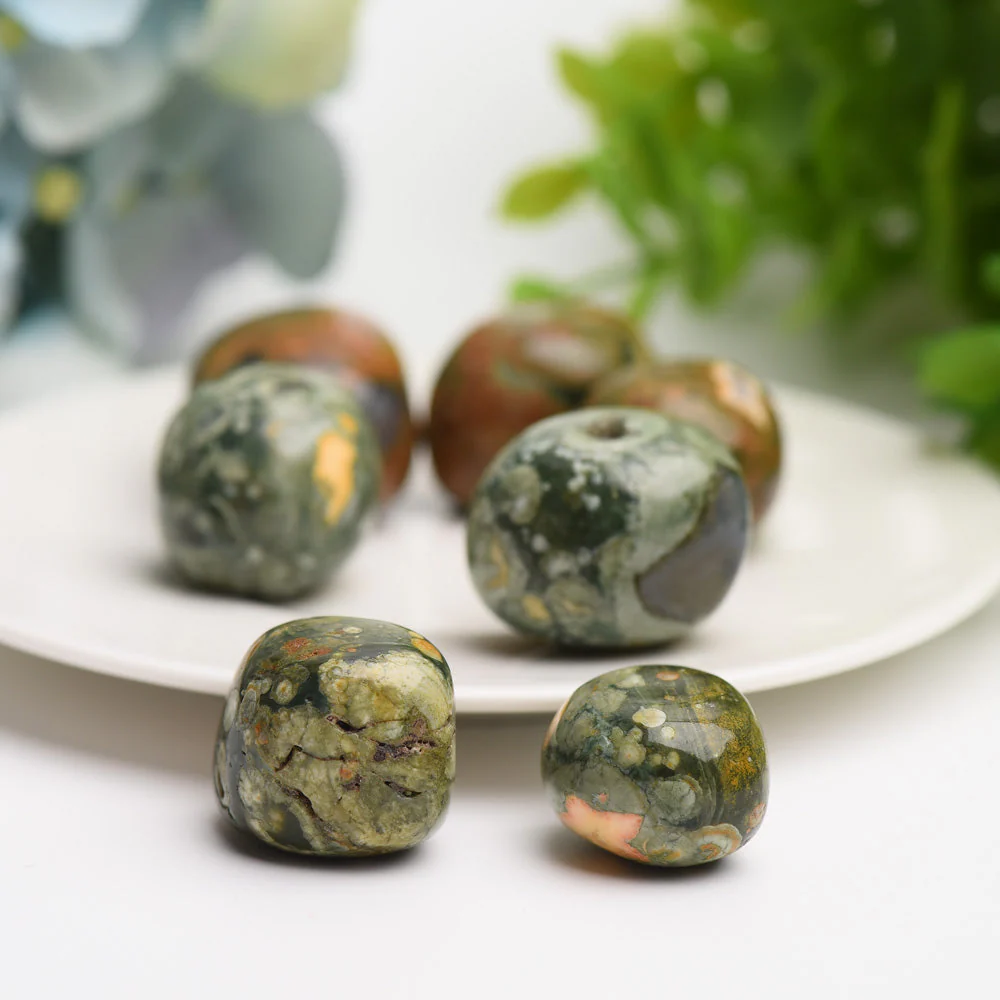 Rainforest Jasper Tumbled Stones 100g Polished Healing Crystals - Image 5
