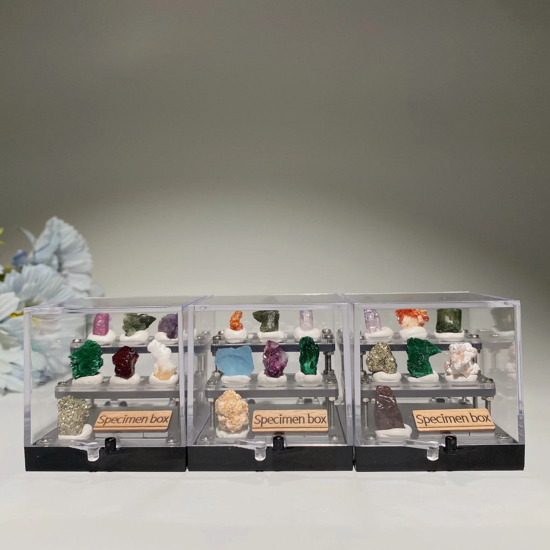 2 inch Raw Crystal Healing Specimen Box Display - Image 5