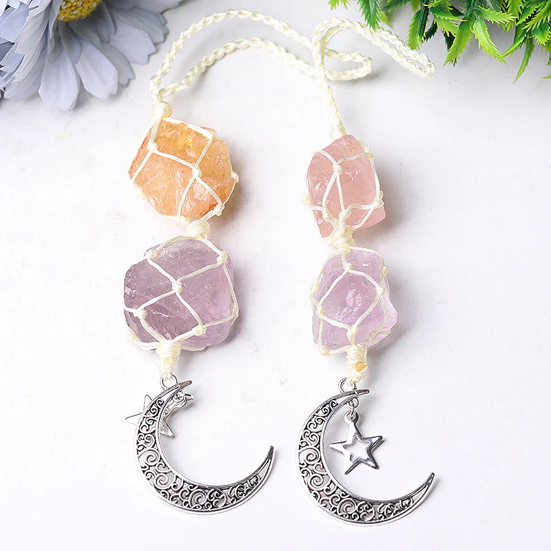 8-inch Raw Crystal Hanging for Window Energy Healing