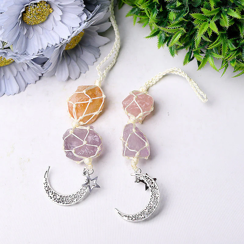 8-inch Raw Crystal Hanging for Window Energy Healing - Image 3