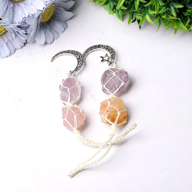 8-inch Raw Crystal Hanging for Window Energy Healing - Image 5