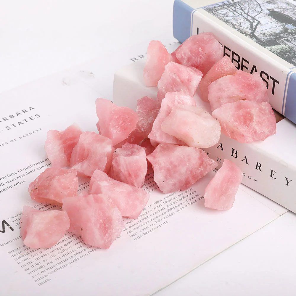 1kg Rose Quartz Raw Crystal Healing Stone - Image 2