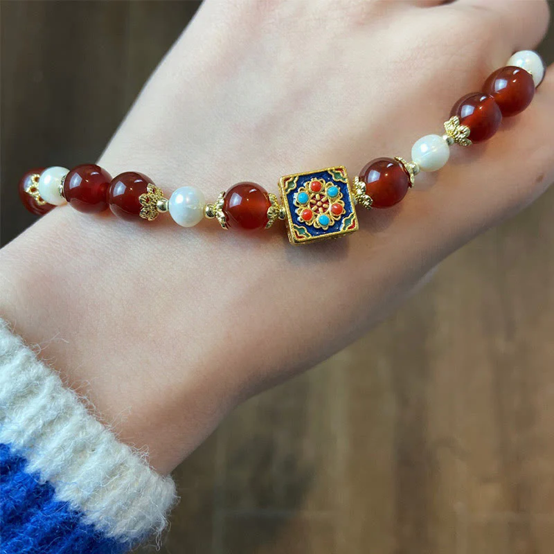 Red Agate Pearl Confidence Bracelet for Self-Acceptance - Image 11