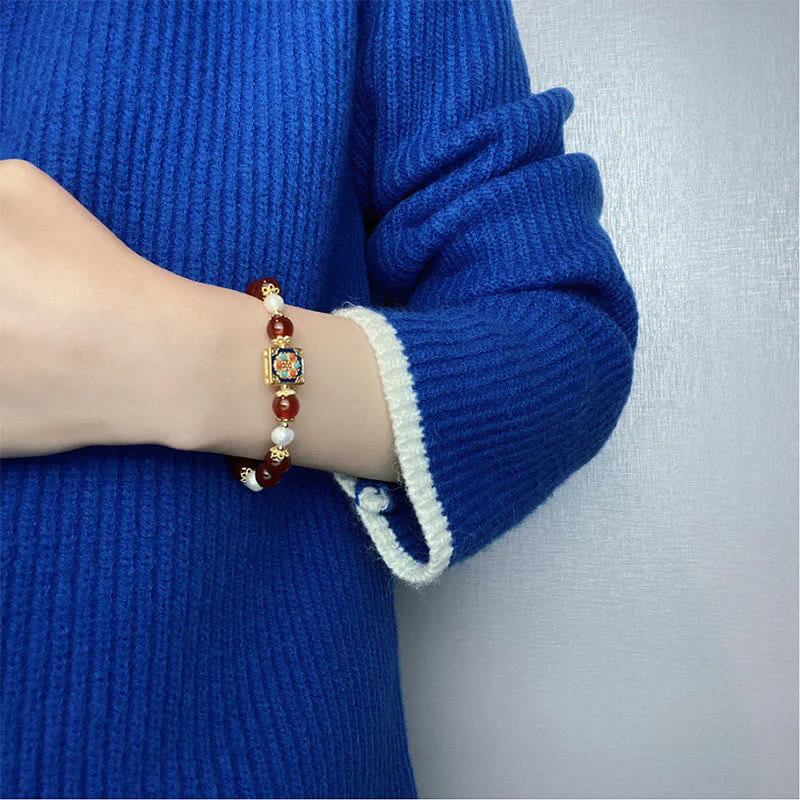 Red Agate Pearl Confidence Bracelet for Self-Acceptance - Image 13
