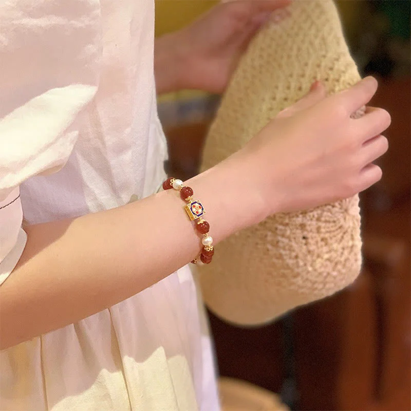 Red Agate Pearl Confidence Bracelet for Self-Acceptance - Image 17