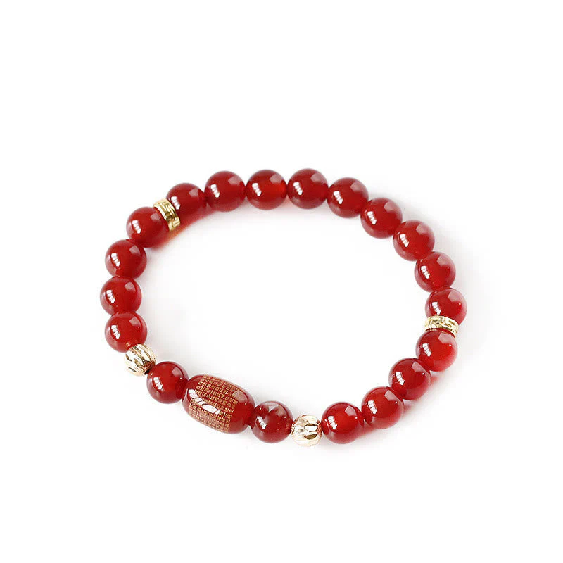 Red Green Agate Bracelet for Calm and Spiritual Balance - Image 4