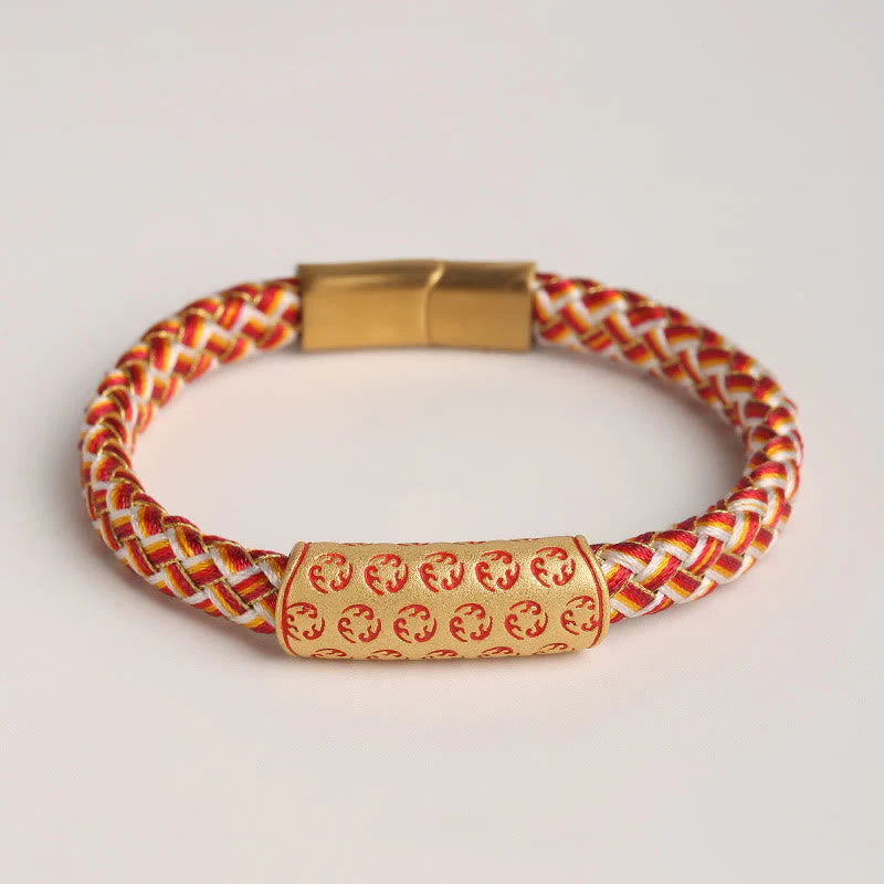 Red String 16cm Luck Bracelet with Diamond Knot Buckle - Image 2