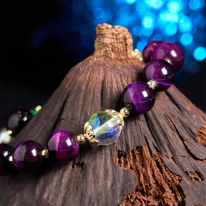 10mm Red Tiger Eye Protection Bracelet for Women - Image 10
