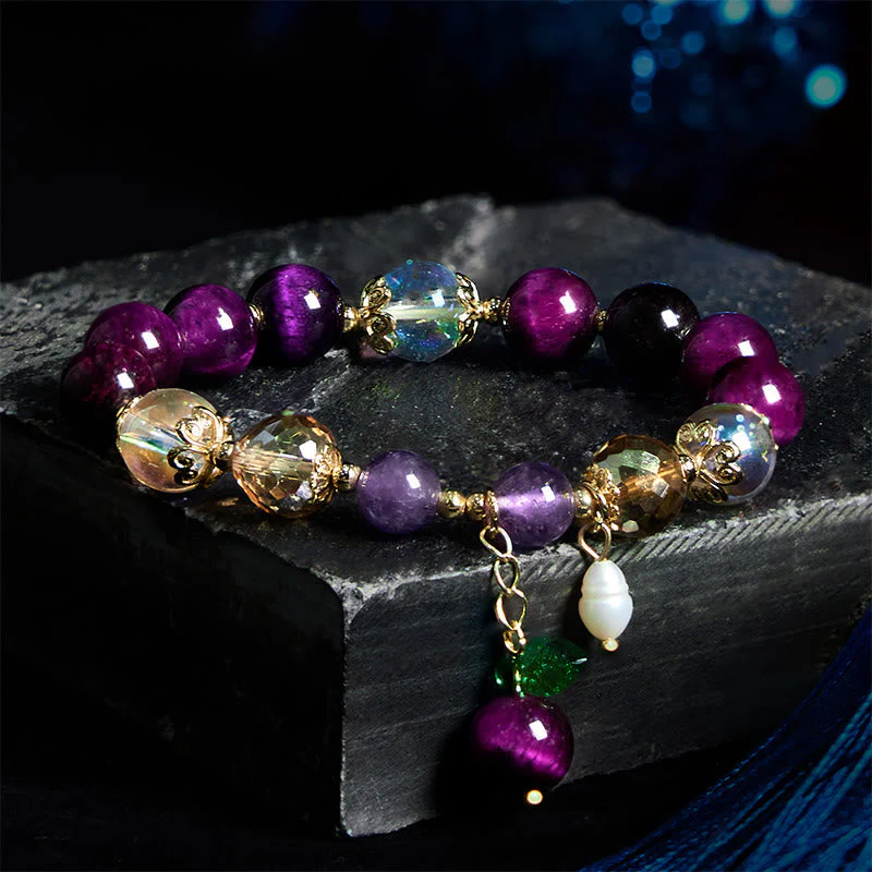10mm Red Tiger Eye Protection Bracelet for Women - Image 8