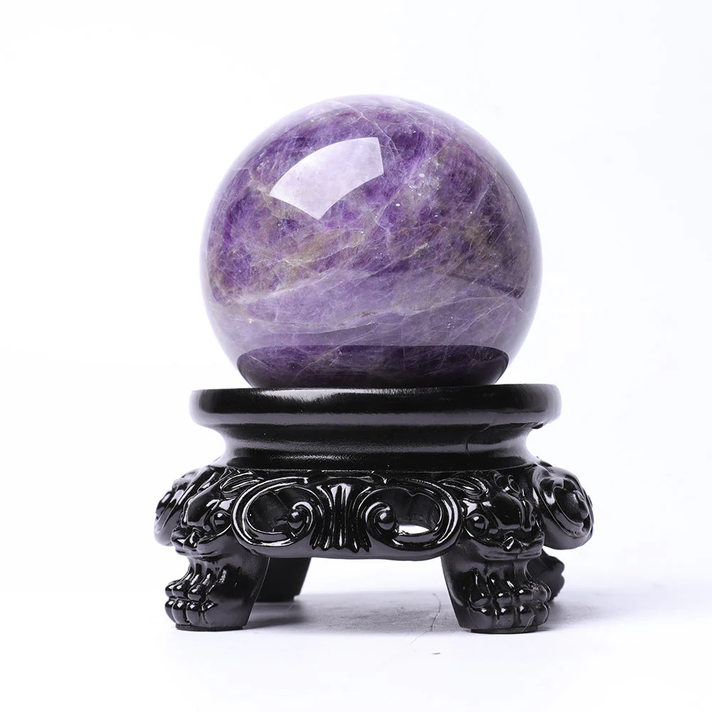 Resin Engraved Base Stand for Crystal Sphere Display - Image 2