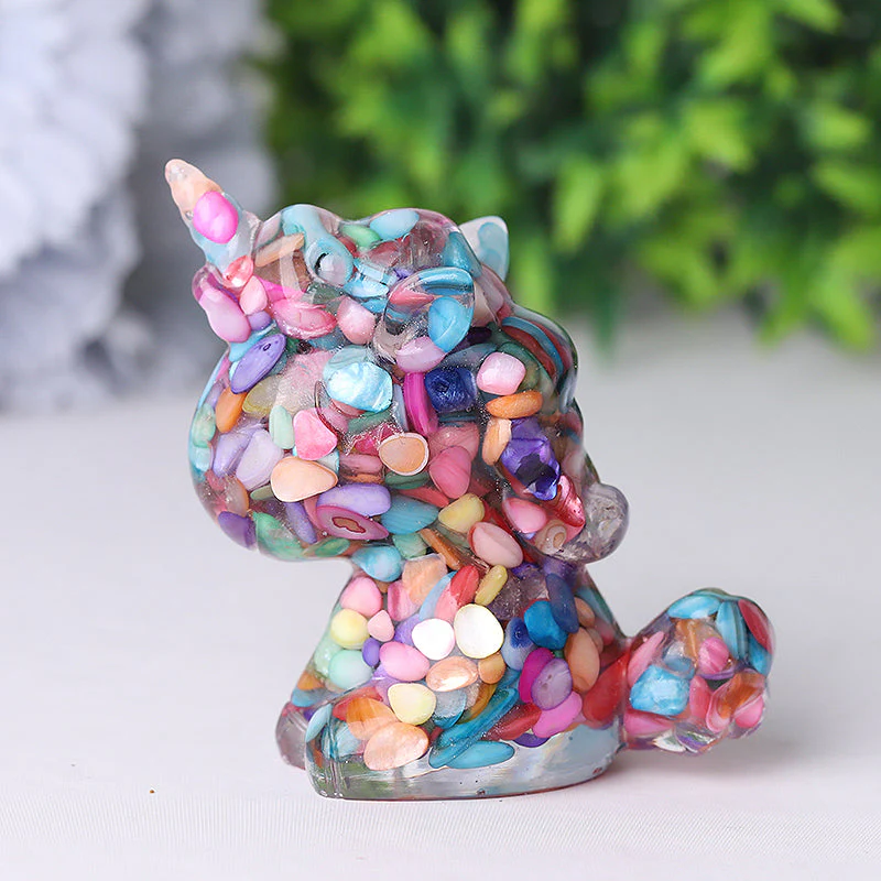 Resin Unicorn Crystal Carvings 2.5-3 Inch Healing Figurines - Image 2