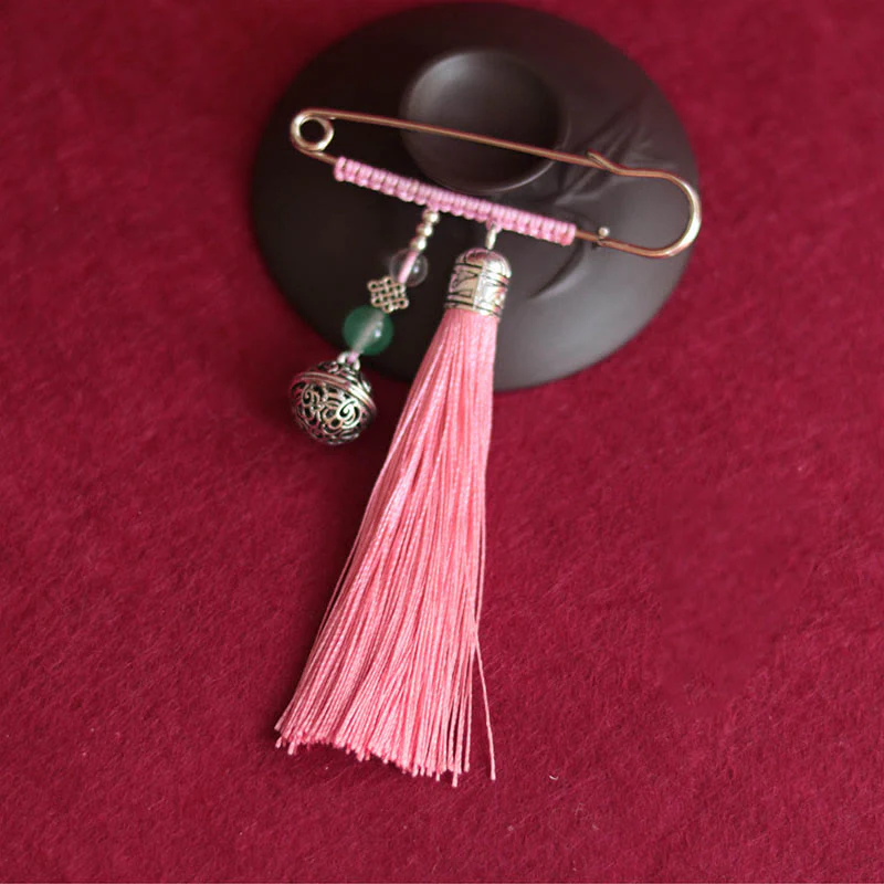 Spiritual Retro Bell Tassels Brooch for Protection & Luck - Image 10
