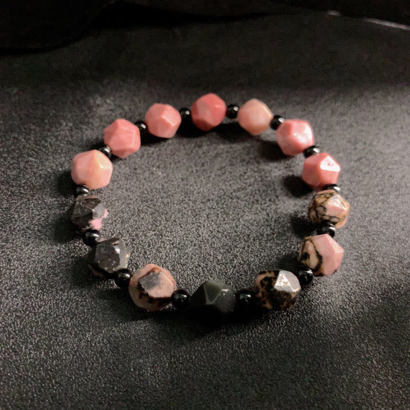 10mm Rhodonite Polygon Bracelet for Women - Image 3