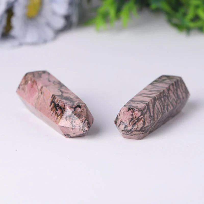 Natural Rhodonite Healing Tower 2.4-4.5 in Points - Image 4