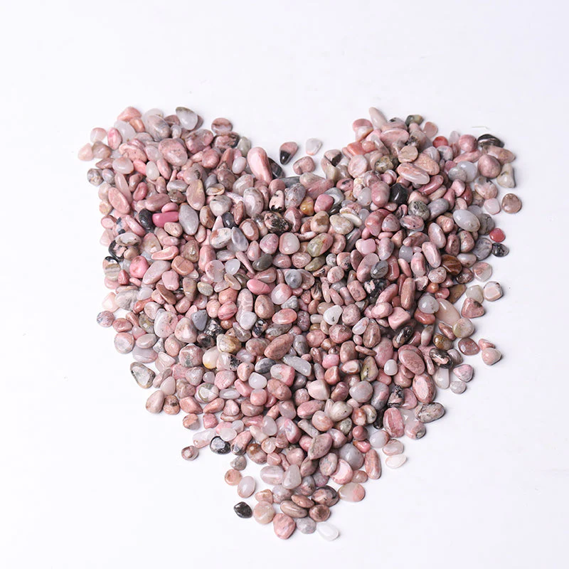 Rhodonite Tumbled Crystal Chips 5mm-7mm Healing Stones - Image 5