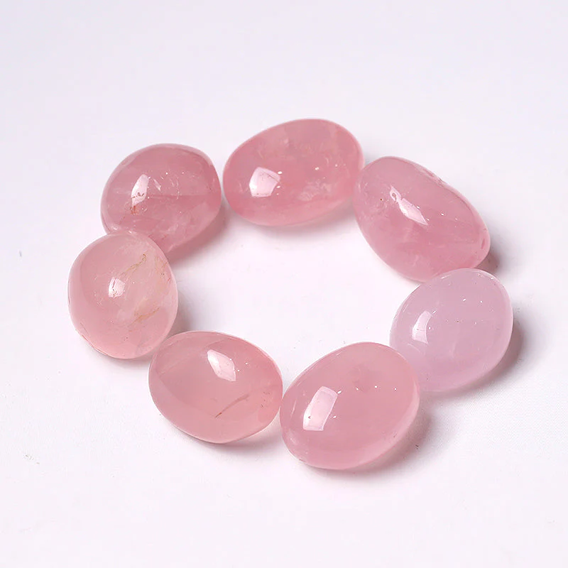 0.5kg Rose Quartz Tumbled Stones 2.5-3.5cm Healing Crystals - Image 4