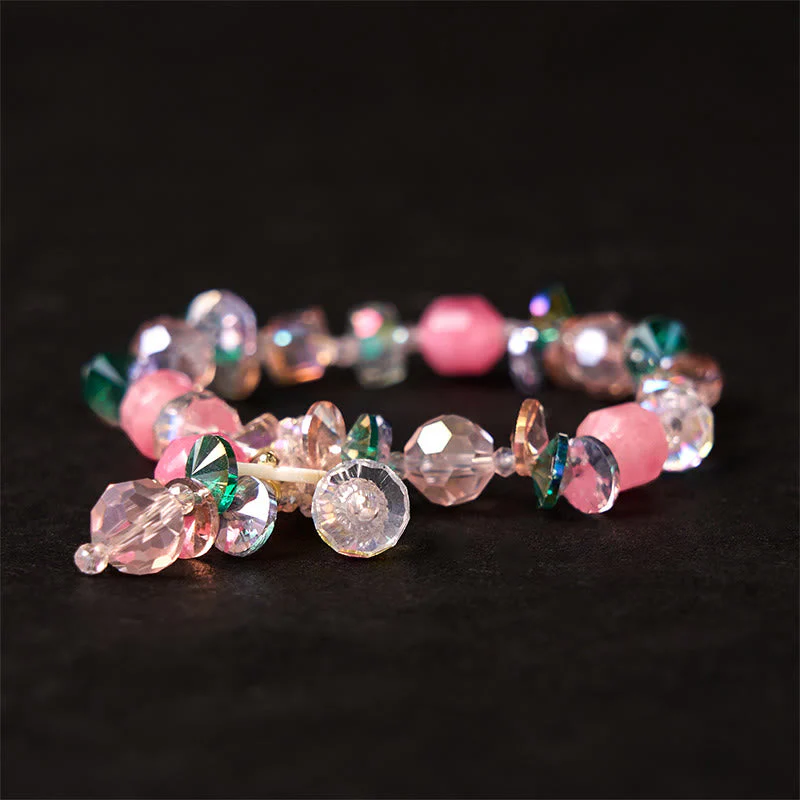 14-16cm Rose Quartz Crystal Healing Bracelet for Self-Love - Image 10