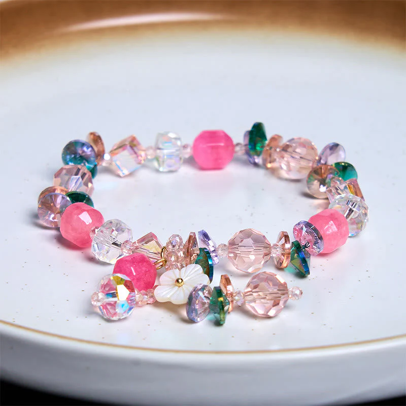 14-16cm Rose Quartz Crystal Healing Bracelet for Self-Love - Image 12