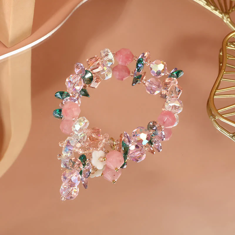 14-16cm Rose Quartz Crystal Healing Bracelet for Self-Love - Image 16