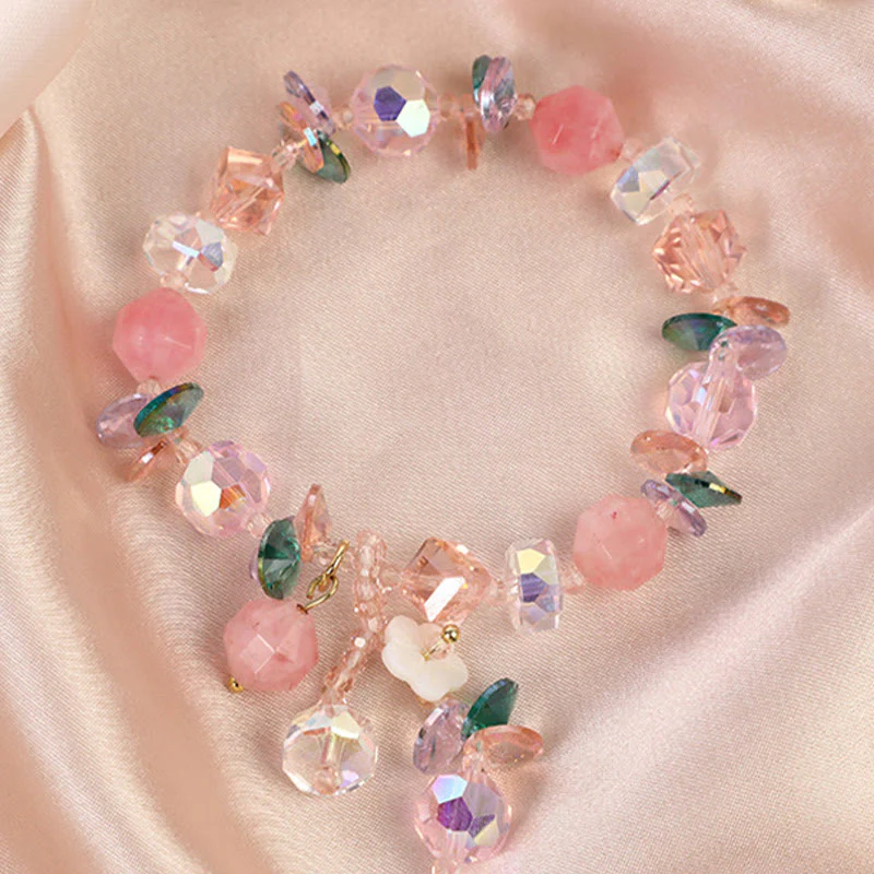 14-16cm Rose Quartz Crystal Healing Bracelet for Self-Love - Image 18