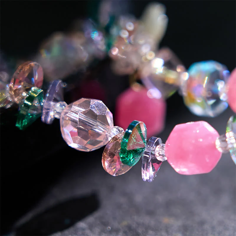14-16cm Rose Quartz Crystal Healing Bracelet for Self-Love - Image 8