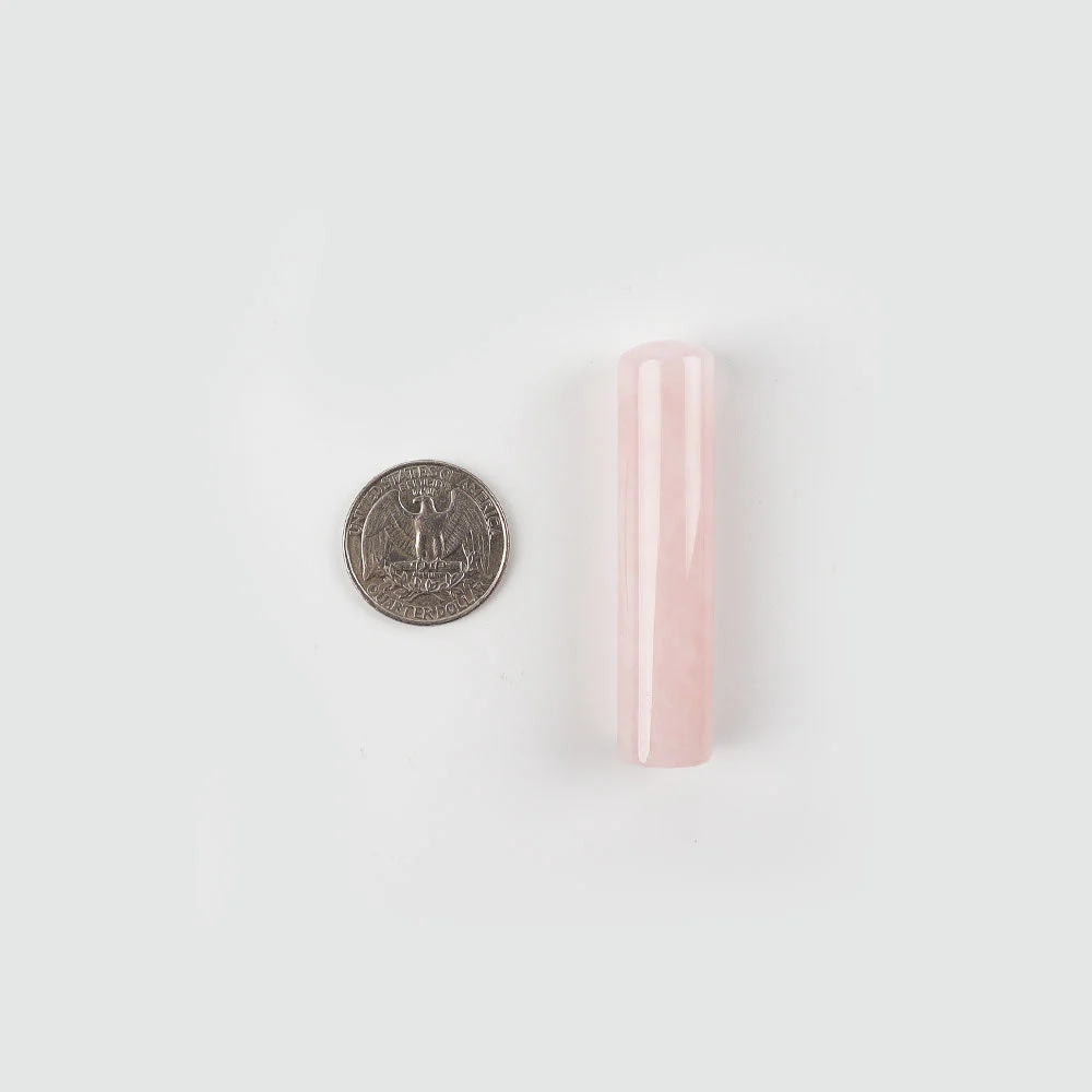 Rose Quartz 2.35" Crystal Wand for Healing Rituals - Image 4