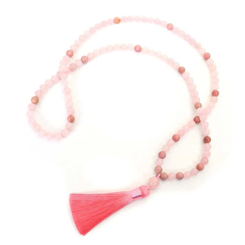 8mm Rose Quartz Love Bracelet for Self-Acceptance - Image 7