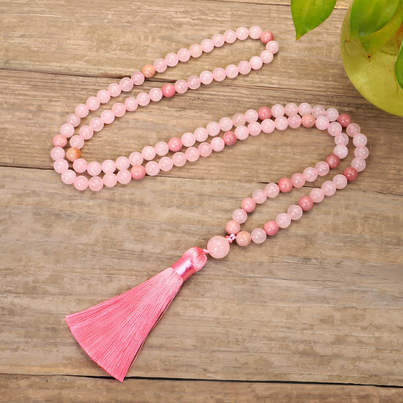 8mm Rose Quartz Love Bracelet for Self-Acceptance - Image 8