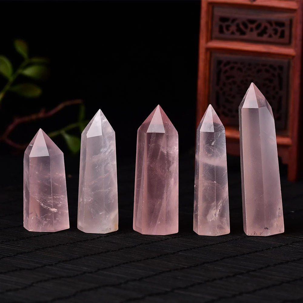 Rose Quartz Heart Chakra Tower - Image 4