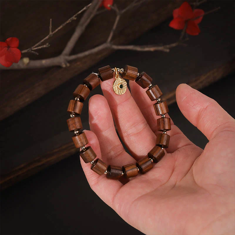 8mm Rosewood Spiritual Bracelet for Warmth & Balance - Image 4