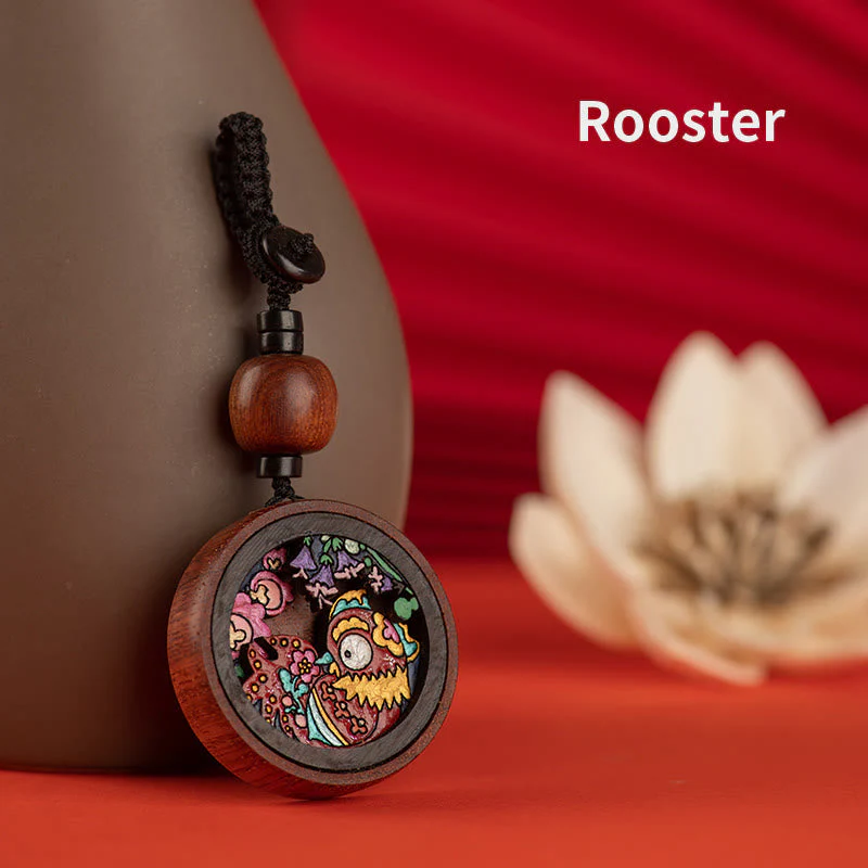 Rosewood Dragon Zodiac Key Chain for Calm & Protection - Image 15