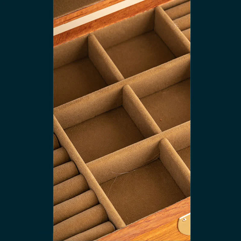 Handmade Rosewood Jewelry Storage Box 25.5cm Large Lockable - Image 9