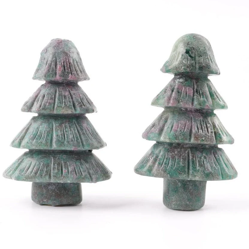 3 inch Ruby in Kyanite Crystal Tree Sculpture Decor