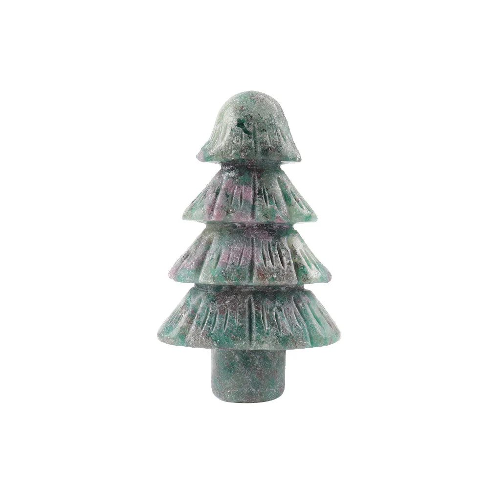 3 inch Ruby in Kyanite Crystal Tree Sculpture Decor - Image 2